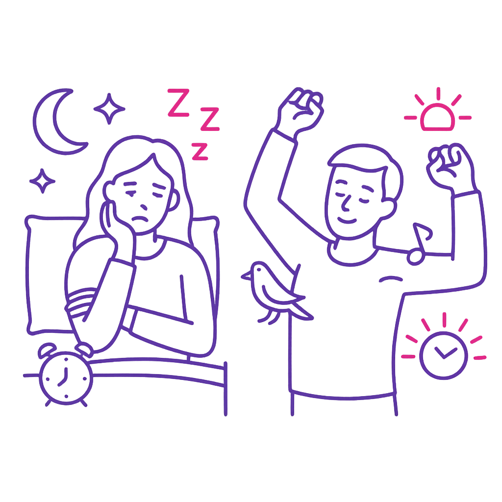 Schlaftypen erkennen, Eule oder Lerche